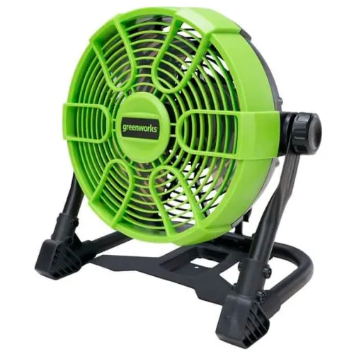 Вентилятор аккумуляторный с гибридным питанием Greenworks G24FAN 24V/110-240V 3503407, без АКБ и ЗУ
